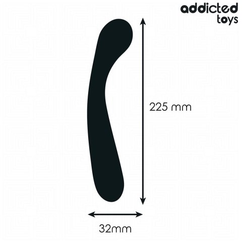 Addicted Toys masażer anatomiczny silikonowy 22,5 cm czarny