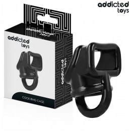 Addicted Toys pierścień wspierający w formie klatki, czarny, 69 mm