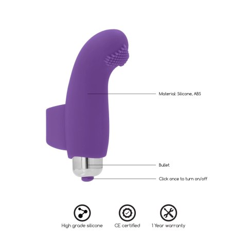 Basile Classic - Wibrujący model silikonowy, 10 trybow, czarny