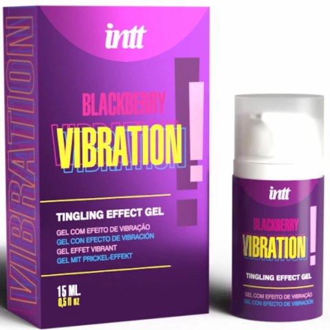 INTT Releases Żel Vibration Blackberry 15 ml - działanie pulsujące, smak jeżyny
