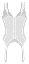 Obsessive Arrowel Basque L/XL Koronkowy Transparentny Biały