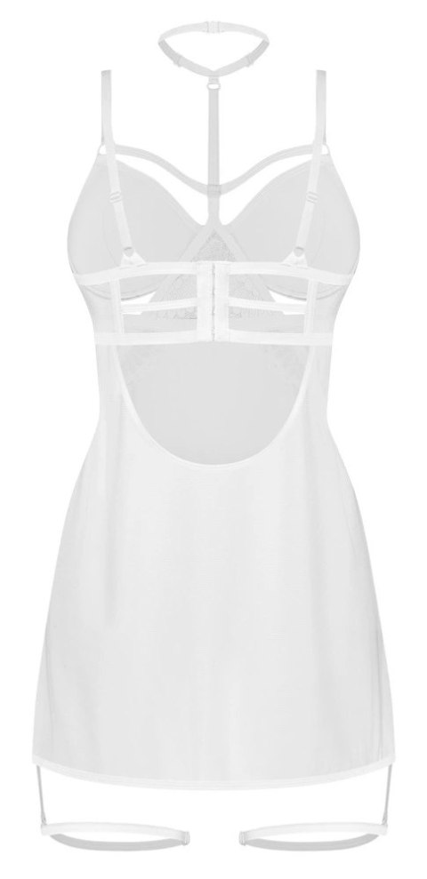 Obsessive Arrowel Chemise biała S/M z koronką i regulacją