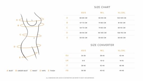 Obsessive Arrowel Crotchless Thong Black - Koronkowe figi z otwartym krokiem 2xl/3xl
