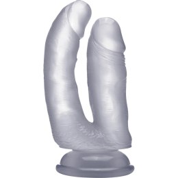 RealRock Model Double - elastyczny duet anatomiczny 16,5 cm, kolor naturalny