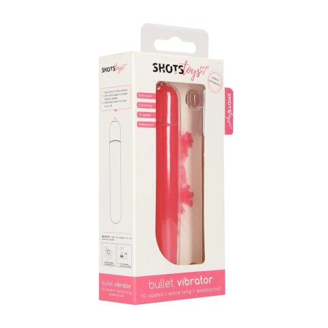 Shots PowerBullet Extra Long - wibrujący mini masażer, 10 trybow, wodoodporny