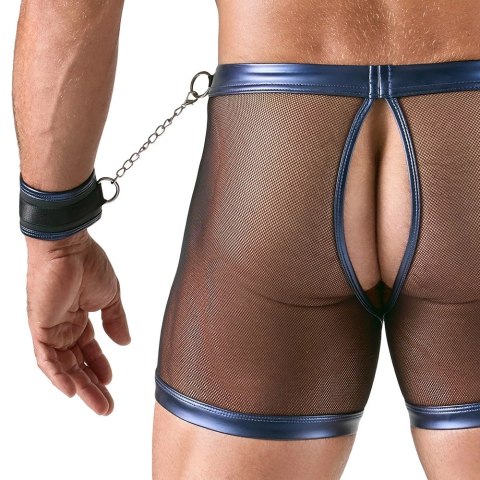 Svenjoyment Bondage zestaw: koszulka, spodnie i kajdanki, czarno-niebieski, M