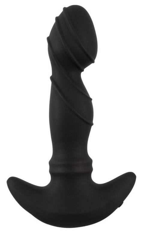 ANOS Moving Rings - silikonowa maszyna intymna z ruchomymi pierścieniami, czarna