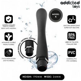 Addicted Toys Model 4 - Szczoteczka higieniczna z adapterem uniwersalnym 19 cm
