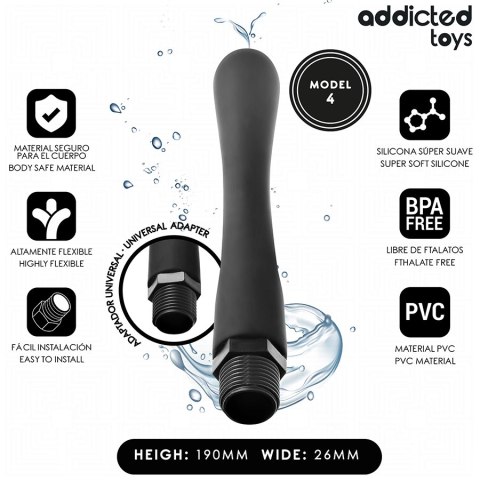Addicted Toys Model 4 - Szczoteczka higieniczna z adapterem uniwersalnym 19 cm