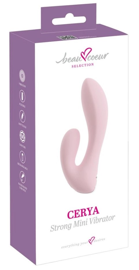 Beau Coeur Cerya Strong Mini - kompaktowy model z podwojnym systemem wibracji