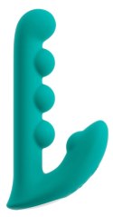 Beau Coeur Sylora Unique Beads - silikonowa maszyna intymna z kulkami, 17 cm