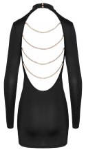 Cottelli PARTY Dress Chains XL czarna sukienka z łańcuszkami