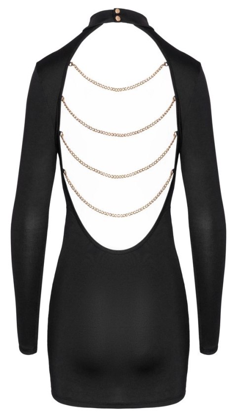 Cottelli PARTY Dress Chains XL czarna sukienka z łańcuszkami