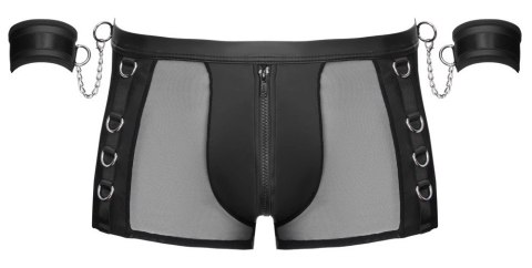 Svenjoyment Bondage Spodnie 3XL z matowym wykończeniem i kajdankami