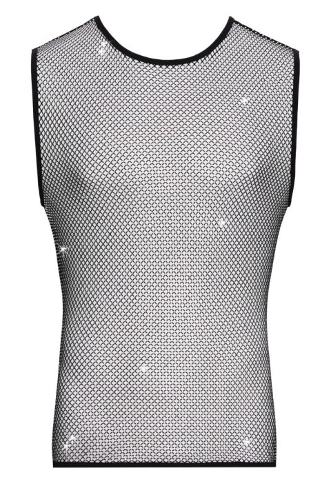 Svenjoyment Koszulka Siatkowa 3XL z Błyszczącymi Akcentami Czarna