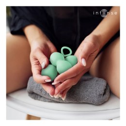 Intense Charli Jasnozielony - Zestaw 3 Piłek Kegla do Treningu Mięśni Miednicy
