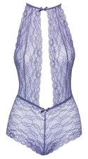 Kissable Body Lace S/M lawendowy - koronkowy stroj z ozdobami
