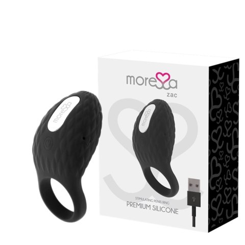 Moressa Zac Premium - Pierścień Wibrujący, 7 Trybow, USB, Silikon Medyczny