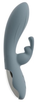 Beau Coeur Velina Rabbit - dwusilnikowy model silikonowy, 20 cm, rożowy