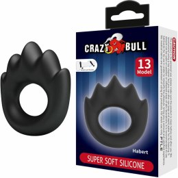 Crazy Bull Habert Model 13 silikonowy pierścień regulowany czarny 60x65mm