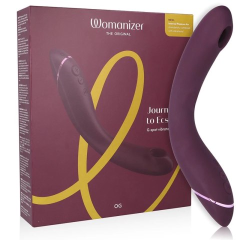 Womanizer OG G-Spot Bakłażan - Wibrujący stymulator z technologią powietrzną