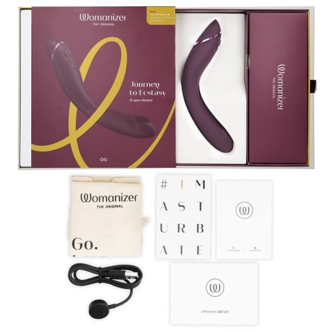 Womanizer OG G-Spot Bakłażan - Wibrujący stymulator z technologią powietrzną