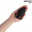 Addicted Toys Korek anatomiczny XXL 11 cm silikonowy, czarny
