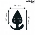 Addicted Toys Korek anatomiczny XXL 11 cm silikonowy, czarny