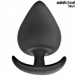 Addicted Toys Plug anatomiczny silikonowy M 6,6 cm czarny