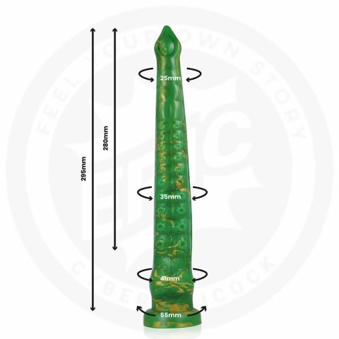 EPIC Hylos Zielony Błysk - model silikonowy, 29,5 cm, ergonomiczny