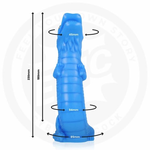 EPIC NAGA Niebiański Smok - model anatomiczny silikonowy XL, niebieski