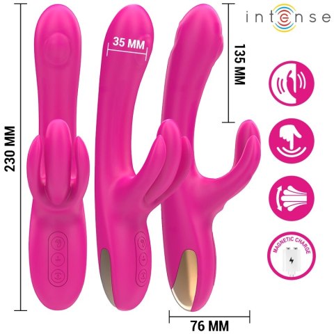 Intense Britney rożowy multifunkcyjny wibrator kroliczek 23 cm, 3 silniki