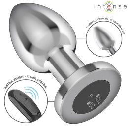 Intense Large Plug Metalowy z 10 Trybami Wibracji i Pilotem L
