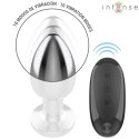 Intense Large Plug Metalowy z 10 Trybami Wibracji i Pilotem L