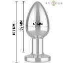 Intense Large Plug Metalowy z 10 Trybami Wibracji i Pilotem L
