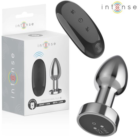 Intense Metalowy Korek z Wibracjami S 10 Trybow Pilot Wodoodporny