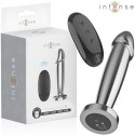 Intense Plug Metalowy M - 10 Trybow Wibracji, Pilot, Aluminium