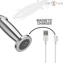 Intense Plug Metalowy M - 10 Trybow Wibracji, Pilot, Aluminium