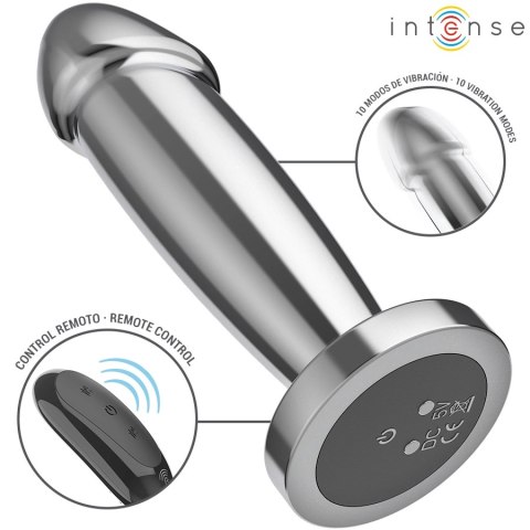 Intense S-size aluminiowy korek wibrujący 10 trybow pilot wodoodporny