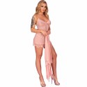 Livco Corsetti Fashion Hyeona babydoll + stringi M pudrowy roż
