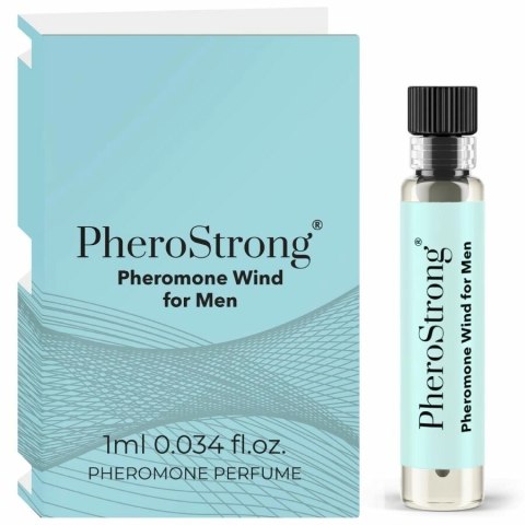 PheroStrong Wind for Men - Perfumy z feromonami, świeży zapach, 1 ml