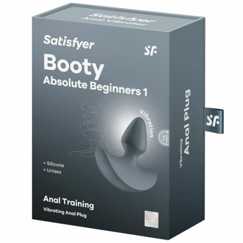 Satisfyer Booty Absolute Beginners 1 silikonowy model anatomiczny 7,5 cm czarny