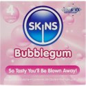 Skins Bubblegum Premium - prezerwatywy smakowe 4 sztuki, zapach gumy balonowej