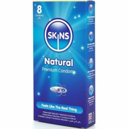 Skins Natural 8 szt. - ultracienkie prezerwatywy premium waniliowe