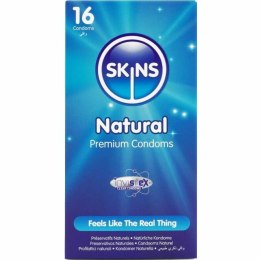 Skins Natural Premium prezerwatywy waniliowe 16 sztuk ultracienkie