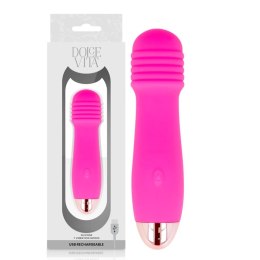 Dolce Vita Three - Wibrujący masażer ładowalny, 7 trybow, rożowy, 12,2 cm