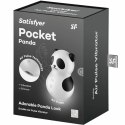 Satisfyer Pocket Panda - kompaktowy stymulator pulsacyjny, czarno-biały
