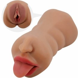 CRAZY BULL Sarah - Masturbator model dwukanałowy, anatomiczny, TPR, wodoodporny