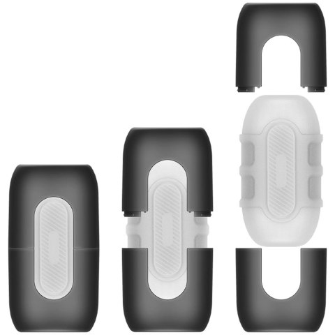 Jamyjob Turbo - Podwojna maszyna intymna z dwoma otworami TPE ABS