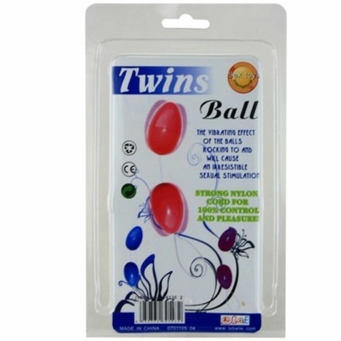 Baile Twin Liliowe Kulki Intymne ABS na Wytrzymałym Sznurku